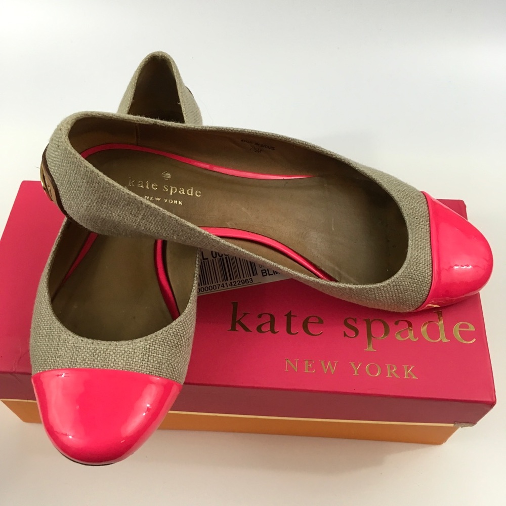 Kate Spade hot pink Ballet flats